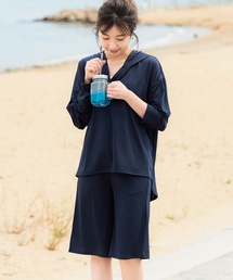 UVラッシュガードトップス＋バミューダパンツセットアップ