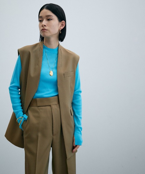 ADAM ET ROPE'（アダムエロペ）の「【サステナブル・セットアップ対応】シェイプジレ（その他アウター・レディース・ブラック/ブラウン・FREE）」の16枚目の写真