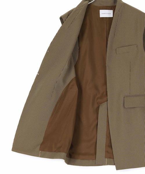 ADAM ET ROPE'（アダムエロペ）の「【サステナブル・セットアップ対応】シェイプジレ（その他アウター・レディース・ブラック/ブラウン・FREE）」の5枚目の写真