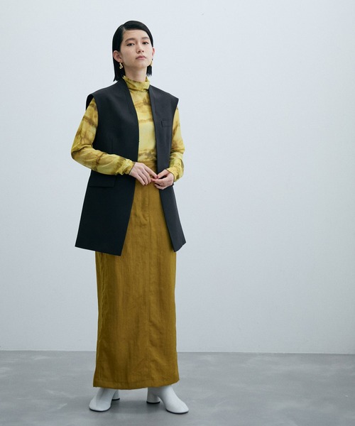 ADAM ET ROPE'（アダムエロペ）の「【サステナブル・セットアップ対応】シェイプジレ（その他アウター・レディース・ブラック/ブラウン・FREE）」の9枚目の写真