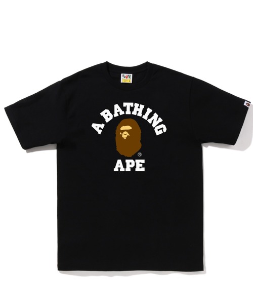 A BATHING APE（アベイシングエイプ）の「COLLEGE TEE M（Tシャツ/カットソー・メンズ・ホワイト/ブラック/ベージュ/ネイビー・SMALL/MEDIUM/LARGE/X-LARGE/XX-LARGE/XXX-LARGE）」の3枚目の写真