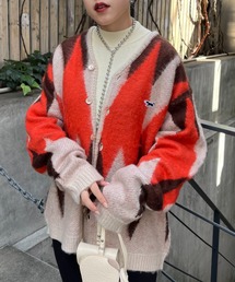 【PENNEYS/ぺニーズ】別注FOX シャギージャガードカーディガン