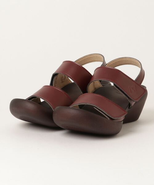 Regetta Canoe(リゲッタカヌー)の「Regetta Canoenoe/リゲッタカヌー バックベルト付きローウェッジサンダル CJLW5522A(サンダル・レディース・ブラウン/レッド/ブラック/ホワイト・L/LL/S/M)」の4枚目の写真