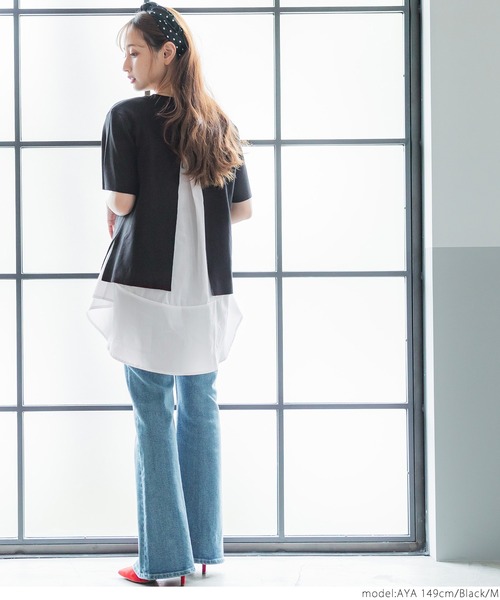 coca(coca)(コカ)の「プレーンニットセットブラウス(シャツ/ブラウス・レディース・ブラック・L/M)」の3枚目の写真