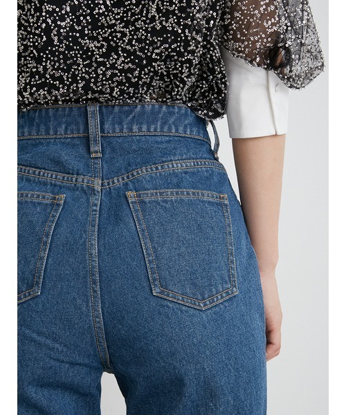 LILY BROWN(リリーブラウン)の「オーガニックフレアデニムパンツ(デニムパンツ・レディース・インディゴブルー/ブルー/ライトブルー・1/0)」の12枚目の写真