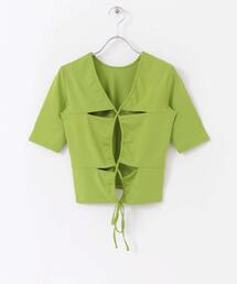 HEYUMM（ヘユム）の「2WAYカットアウトトップ（Tシャツ/カットソー）」