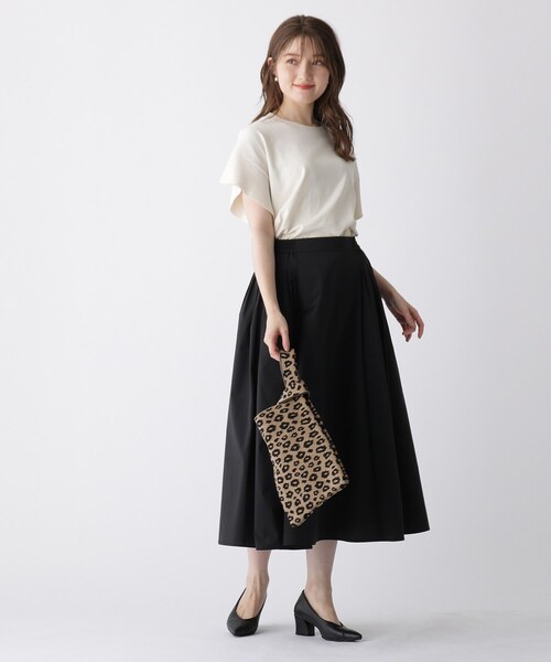 OPAQUE.CLIP（オペークドットクリップ）の「◆ニットジャカードマルシェトート（トートバッグ・レディース・グリーン/ホワイト系3/ダークブラウン系/ピンク系6・00）」の8枚目の写真