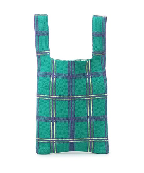 OPAQUE.CLIP（オペークドットクリップ）の「◆ニットジャカードマルシェトート（トートバッグ・レディース・グリーン/ホワイト系3/ダークブラウン系/ピンク系6・00）」の21枚目の写真