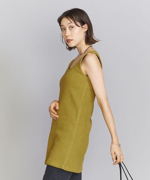 BEAUTY&YOUTH UNITED ARROWS(ビューティーアンドユースユナイテッドアローズ)の「コットン ブリスター スクエアネック カットソー -ウォッシャブル-(タンクトップ・レディース・ブラック/ダークブラウン/マスタード・FREE)」の8枚目の写真