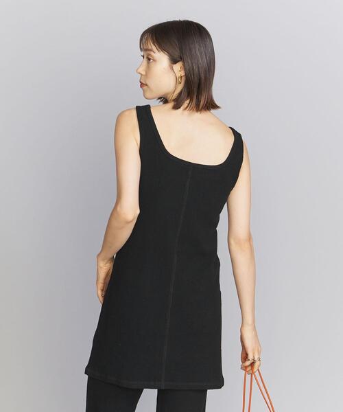 BEAUTY&YOUTH UNITED ARROWS(ビューティーアンドユースユナイテッドアローズ)の「コットン ブリスター スクエアネック カットソー -ウォッシャブル-(タンクトップ・レディース・ブラック/ダークブラウン/マスタード・FREE)」の14枚目の写真