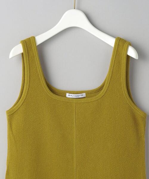 BEAUTY&YOUTH UNITED ARROWS(ビューティーアンドユースユナイテッドアローズ)の「コットン ブリスター スクエアネック カットソー -ウォッシャブル-(タンクトップ・レディース・ブラック/ダークブラウン/マスタード・FREE)」の20枚目の写真