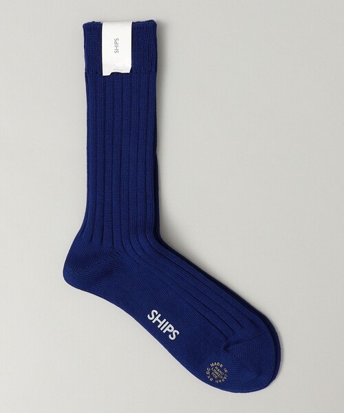 SHIPS(シップス)の「SHIPS: ベーシック リブ カラーソックス(ソックス/靴下・メンズ・レッド/イエロー/ブルー/グリーン・ONE SIZE)」の3枚目の写真