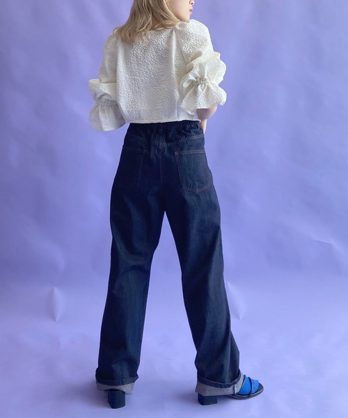 クローゼット整理中様 デニム 38インディゴ w closet（ダブルクローゼット）の「【サイズ調節できる】インディゴ