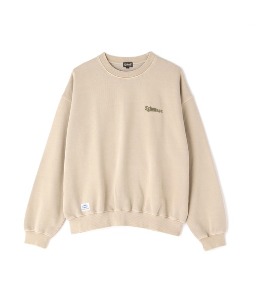 schott(ショット)の「【WEB LIMITED】Schott/ショット/OVERDYE CREW SWEAT SPLASHED/オーバーダイ スウェット フィッシュ(スウェット・メンズ・ブラック/ベージュ/グリーン/パープル・MEDIUM/LARGE/X-LARGE/XX-LARGE)」の14枚目の写真