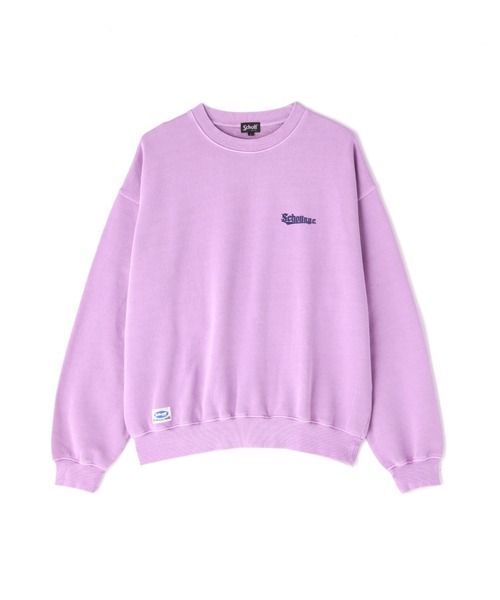 schott(ショット)の「【WEB LIMITED】Schott/ショット/OVERDYE CREW SWEAT SPLASHED/オーバーダイ スウェット フィッシュ(スウェット・メンズ・ブラック/ベージュ/グリーン/パープル・MEDIUM/LARGE/X-LARGE/XX-LARGE)」の5枚目の写真