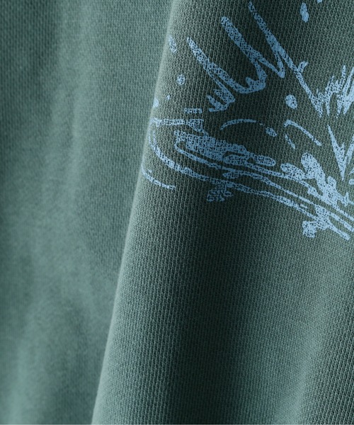 schott(ショット)の「【WEB LIMITED】Schott/ショット/OVERDYE CREW SWEAT SPLASHED/オーバーダイ スウェット フィッシュ(スウェット・メンズ・ブラック/ベージュ/グリーン/パープル・MEDIUM/LARGE/X-LARGE/XX-LARGE)」の10枚目の写真