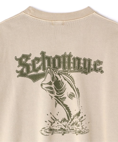 schott(ショット)の「【WEB LIMITED】Schott/ショット/OVERDYE CREW SWEAT SPLASHED/オーバーダイ スウェット フィッシュ(スウェット・メンズ・ブラック/ベージュ/グリーン/パープル・MEDIUM/LARGE/X-LARGE/XX-LARGE)」の19枚目の写真