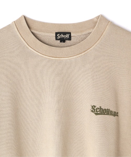 schott(ショット)の「【WEB LIMITED】Schott/ショット/OVERDYE CREW SWEAT SPLASHED/オーバーダイ スウェット フィッシュ(スウェット・メンズ・ブラック/ベージュ/グリーン/パープル・MEDIUM/LARGE/X-LARGE/XX-LARGE)」の13枚目の写真