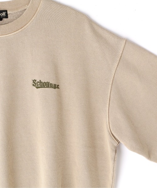 schott(ショット)の「【WEB LIMITED】Schott/ショット/OVERDYE CREW SWEAT SPLASHED/オーバーダイ スウェット フィッシュ(スウェット・メンズ・ブラック/ベージュ/グリーン/パープル・MEDIUM/LARGE/X-LARGE/XX-LARGE)」の15枚目の写真