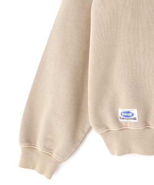 schott(ショット)の「【WEB LIMITED】Schott/ショット/OVERDYE CREW SWEAT SPLASHED/オーバーダイ スウェット フィッシュ(スウェット・メンズ・ブラック/ベージュ/グリーン/パープル・MEDIUM/LARGE/X-LARGE/XX-LARGE)」の8枚目の写真