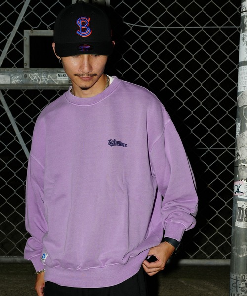 schott(ショット)の「【WEB LIMITED】Schott/ショット/OVERDYE CREW SWEAT SPLASHED/オーバーダイ スウェット フィッシュ(スウェット・メンズ・ブラック/ベージュ/グリーン/パープル・MEDIUM/LARGE/X-LARGE/XX-LARGE)」の22枚目の写真