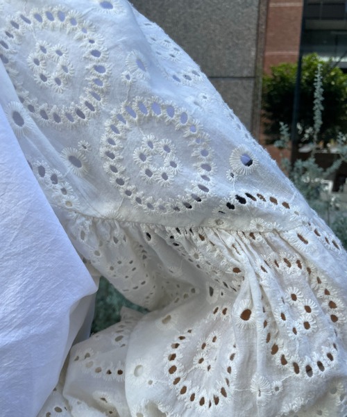 HELLO.SANFRANCISCO(ハローサンフランシスコ)の「【HELLO.SANFRANCISCO/ハローサンフランシスコ】パッチワークレースショートブラウス(シャツ/ブラウス・レディース・ホワイト/ブラック/ピンク・FREE)」の19枚目の写真