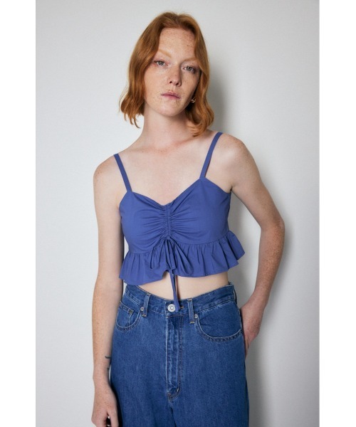 moussyビスチェ セール】【セットアップ対応】SQUARE NECK DENIM ビスチェ