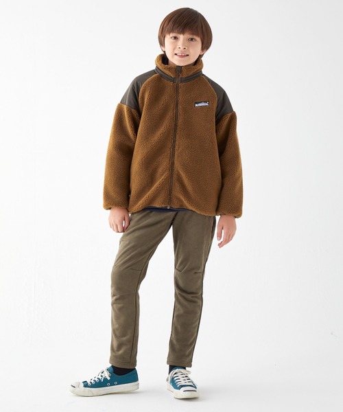 KRIFF MAYER Kid's Collection(クリフメイヤーキッズコレクション)の「軽ボアJK(ブルゾン・キッズ・ブラウン/ベージュ/ネイビー/グレー・120/130/140/150/160/170)」の20枚目の写真