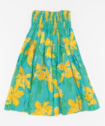 Maunaloa（マウナロア）の「【Maunaloa】シングルパウ73cm丈 ブルー系 カトレア（スカート）」