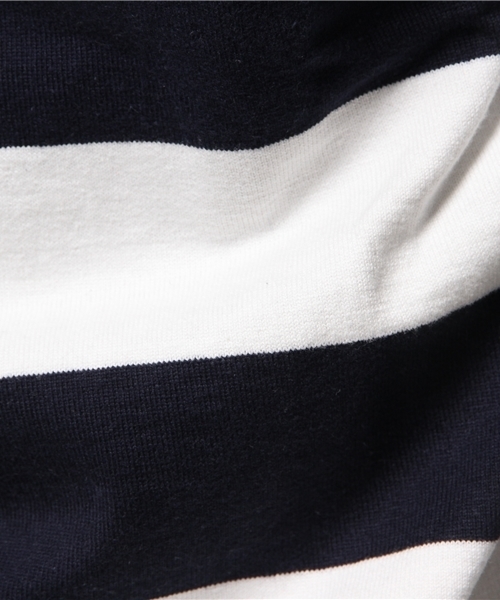 coen（コーエン）の「ボーダークルーネックラガーシャツ§（Tシャツ/カットソー・メンズ・ホワイト/オレンジ・X-LARGE/SMALL/MEDIUM/LARGE）」の9枚目の写真