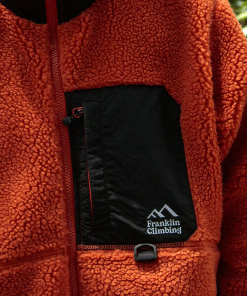 Franklin Climbing(フランクリンクライミング)の「【Franklin Climbing/フランクリンクライミング】シープボアジャケット(ブルゾン・メンズ・ブラック/マスタード/アイボリー/オレンジ・S/M/L)」の7枚目の写真