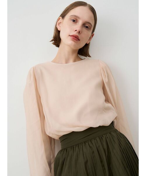 ELENDEEK（エレンディーク）の「シアーレイヤーニット（ニット/セーター・レディース・ブラック/ブラウン/ライトベージュ・FREE）」の18枚目の写真