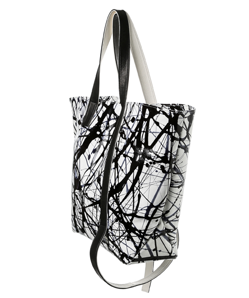 discord Yohji Yamamoto(ディスコード ヨウジヤマモト)の「Active Painting Effiloche アクティブ ペインティング エフィロシェ バッグ(トートバッグ・レディース・ホワイト・FREE)」の2枚目の写真