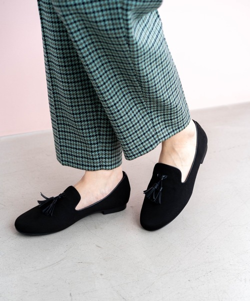 Launa lea（ラウナレア）の「タッセルオペラパンプス(0488)（パンプス・レディース・ブラック/レオパード/アニマル・22.0cm/22.5cm/23.0cm/23.5cm/24.0cm/24.5cm/25.0cm）」の2枚目の写真