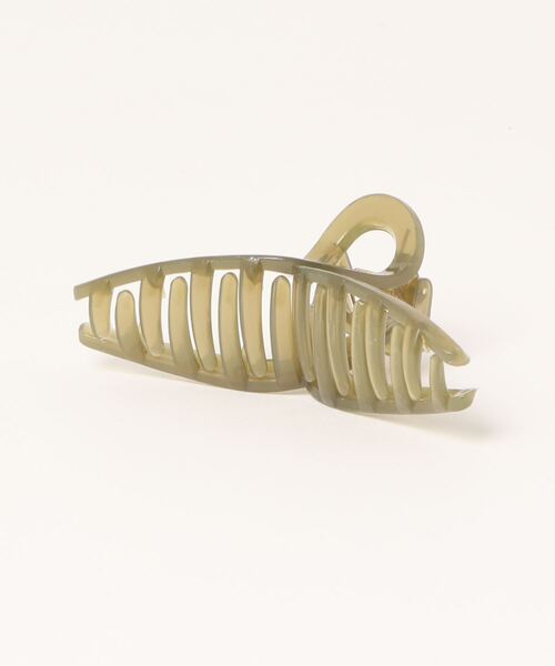 Dita Muaj.（ディータムアージュ）の「クリアヘアクリップ（バレッタ/ヘアクリップ・レディース・オリーブ/ホワイト・FREE）」の3枚目の写真