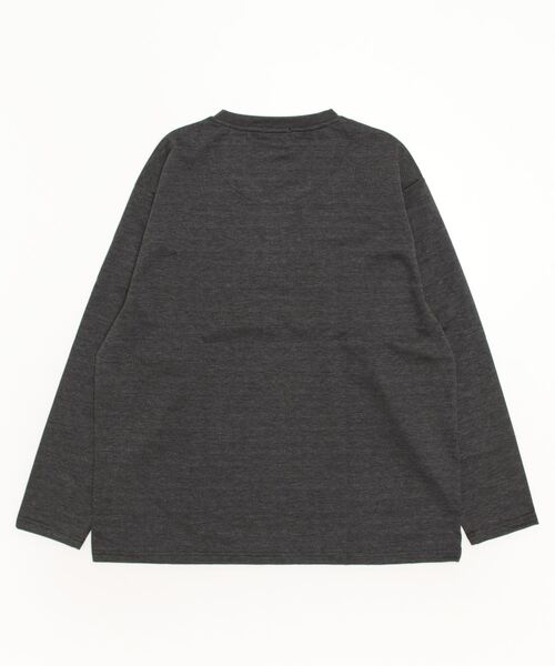 B&T CLUB（ビーティークラブ）の「Vネック ロングＴシャツ（Tシャツ/カットソー・メンズ・ブラック/グレー・X1(3L～4L)/X2(4L～5L)/X3(6L～7L)/X4(8L～9L)）」の8枚目の写真
