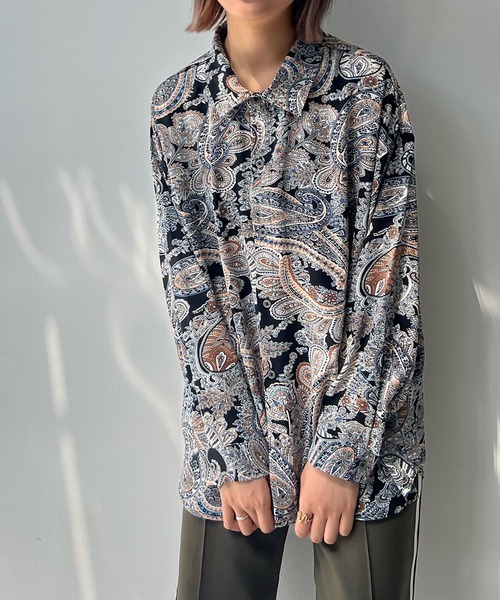 AS KNOW AS plus（アズノゥアズプラス）の「♪着回し ビッグシャツ【UNISEX ITEM】（シャツ/ブラウス・レディース・オフホワイト/ホワイト系その他/ブラック系その他/ベージュ系その他/グリーン系その他/ストライプ/ブラック系/ホワイト×ブラック/ブルー系/ホワイト系/グリーン系/ベージュ系/ホワイト系1/ブラウン系その他/ブラック系1/ブラック系その他2/ブラック系3/ホワイト系その他2/ブルー系その他/ブラック系2/ブラック系4/レッド系その他/ブラック系5/ブラック系その他3/ブルー系1/ブラック系6/ブラウン系その他2・FREE）」の12枚目の写真