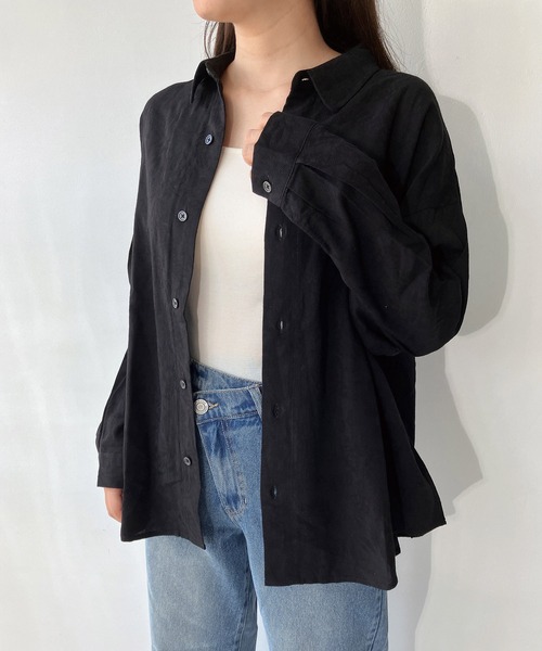 AS KNOW AS plus（アズノゥアズプラス）の「♪着回し ビッグシャツ【UNISEX ITEM】（シャツ/ブラウス・レディース・オフホワイト/ホワイト系その他/ブラック系その他/ベージュ系その他/グリーン系その他/ストライプ/ブラック系/ホワイト×ブラック/ブルー系/ホワイト系/グリーン系/ベージュ系/ホワイト系1/ブラウン系その他/ブラック系1/ブラック系その他2/ブラック系3/ホワイト系その他2/ブルー系その他/ブラック系2/ブラック系4/レッド系その他/ブラック系5/ブラック系その他3/ブルー系1/ブラック系6/ブラウン系その他2・FREE）」の15枚目の写真