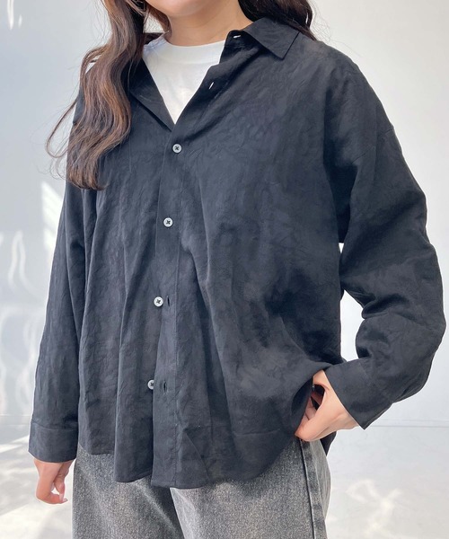 AS KNOW AS plus（アズノゥアズプラス）の「♪着回し ビッグシャツ【UNISEX ITEM】（シャツ/ブラウス・レディース・オフホワイト/ホワイト系その他/ブラック系その他/ベージュ系その他/グリーン系その他/ストライプ/ブラック系/ホワイト×ブラック/ブルー系/ホワイト系/グリーン系/ベージュ系/ホワイト系1/ブラウン系その他/ブラック系1/ブラック系その他2/ブラック系3/ホワイト系その他2/ブルー系その他/ブラック系2/ブラック系4/レッド系その他/ブラック系5/ブラック系その他3/ブルー系1/ブラック系6/ブラウン系その他2・FREE）」の16枚目の写真