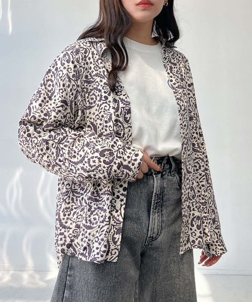 AS KNOW AS plus（アズノゥアズプラス）の「♪着回し ビッグシャツ【UNISEX ITEM】（シャツ/ブラウス・レディース・オフホワイト/ホワイト系その他/ブラック系その他/ベージュ系その他/グリーン系その他/ストライプ/ブラック系/ホワイト×ブラック/ブルー系/ホワイト系/グリーン系/ベージュ系/ホワイト系1/ブラウン系その他/ブラック系1/ブラック系その他2/ブラック系3/ホワイト系その他2/ブルー系その他/ブラック系2/ブラック系4/レッド系その他/ブラック系5/ブラック系その他3/ブルー系1/ブラック系6/ブラウン系その他2・FREE）」の10枚目の写真