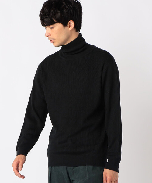 COMME CA ISM(コムサイズム)の「【ウォッシャブル】リブ タートルネックニット(ニット/セーター・メンズ・グリーン/ボルドー/ブラウン/ライトグレー/ベージュ/ブラック・MEDIUM/LARGE)」の2枚目の写真