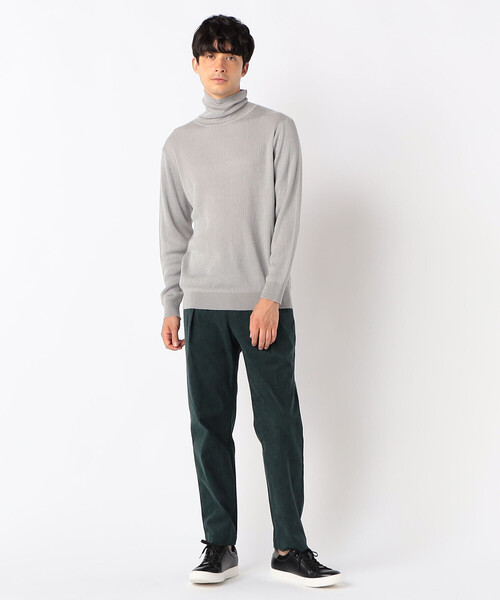 COMME CA ISM(コムサイズム)の「【ウォッシャブル】リブ タートルネックニット(ニット/セーター・メンズ・グリーン/ボルドー/ブラウン/ライトグレー/ベージュ/ブラック・MEDIUM/LARGE)」の14枚目の写真