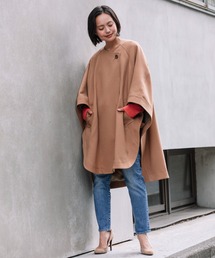 Munich | ポリエステルダブルクロスポンチョコート(ポンチョ)