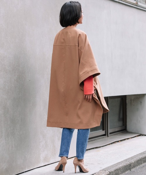 Munich（ミューニック）の「ポリエステルダブルクロスポンチョコート