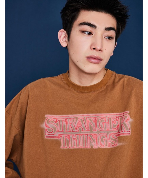 tシャツ STRANGER THINGS × little sunny bite Logo long tee レディース メンズ セール】STRANGER THINGS × little sunny bite Logo long tee（T
