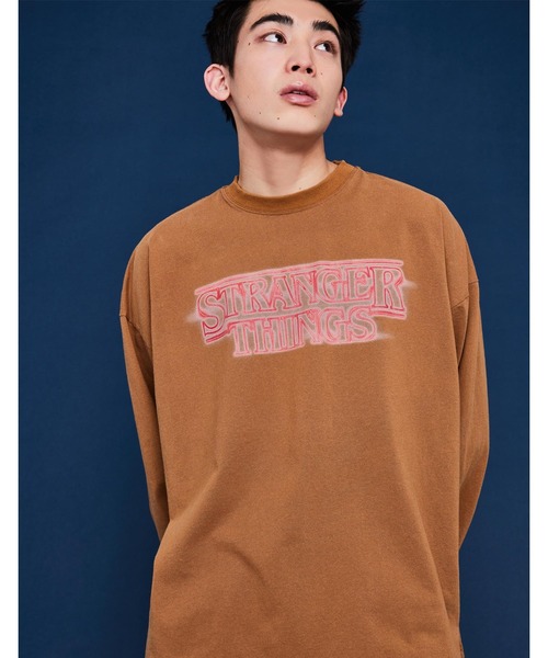 tシャツ STRANGER THINGS × little sunny bite Logo long tee レディース メンズ セール】STRANGER THINGS × little sunny bite Logo long tee（T