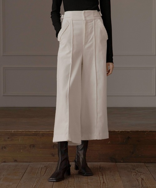 MIELI INVARIANT（ミエリインヴァリアント）の「Corduroy H/W Slacks（その他パンツ・レディース・ホワイト/ブラック/ブルー・SMALL/MEDIUM）」の2枚目の写真
