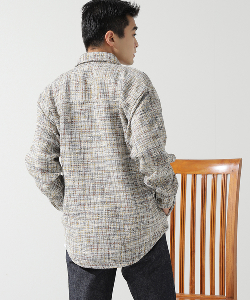 417 EDIFICE（フォーワンセブンエディフィス）の「【SUMMER TWEED】 C.P.O（シャツ/ブラウス・メンズ・グリーン/ベージュ/ブラック/ブラック系その他・MEDIUM/LARGE）」の6枚目の写真