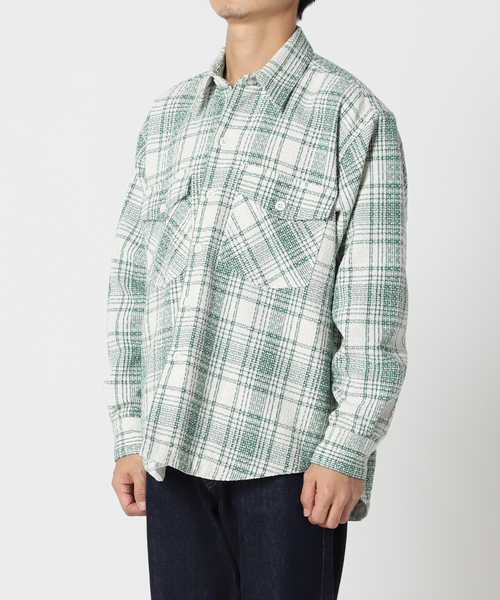 417 EDIFICE（フォーワンセブンエディフィス）の「【SUMMER TWEED】 C.P.O（シャツ/ブラウス・メンズ・グリーン/ベージュ/ブラック/ブラック系その他・MEDIUM/LARGE）」の19枚目の写真