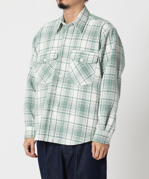 417 EDIFICE（フォーワンセブンエディフィス）の「【SUMMER TWEED】 C.P.O（シャツ/ブラウス・メンズ・グリーン/ベージュ/ブラック/ブラック系その他・MEDIUM/LARGE）」の20枚目の写真